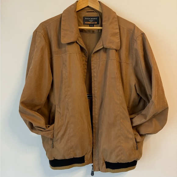 Tan Dockers Coat Medium - Picture 1 of 2